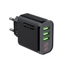 Hálózati adapter 3 USB-port kijelzővel 1