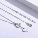 Halsband med dubbelt hjärta för kvinnor 5