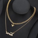 Halsband med dubbla stjärntecken för kvinnor 17