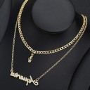 Halsband med dubbla stjärntecken för kvinnor 7