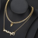 Halsband med dubbla stjärntecken för kvinnor 10
