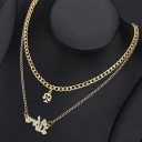 Halsband med dubbla stjärntecken för kvinnor 13