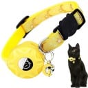Halsband mit Halterung für AirTag für Katzen und kleine Hunde Verstellbares, bequemes Halsband mit Druck von Mond und Sternen Farbvarianten 5