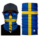 Halstørklæde med flagprint 15