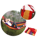 Hamac din pânză 260x80 cm, rezistent, lat, suspendat, pentru dormit, leagăn portabil din material textil, pentru camping în aer liber și utilizare în timpul liber 7