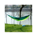 Hamaca portátil de nailon de 270 x 140 cm, individual, para exteriores, senderismo, jardín, ligera, plegable, con correas 8
