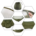 Hamaka Venkovní kempingová houpací síť con zanzariera 250x120 cm Rete portatile per 1–2 persone Rete leggera pieghevole contro gli insetti per escursioni e viaggi 3