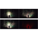 Hand Torch 3 Light Sources Spotlight, Floodlight, Red Light USB-C Power Magnetic End Headlamp for Outdoor and Tactical Use 4