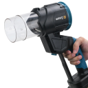 Hand-Turboflüger 35000 U/min 12 m³/min bürstenloser Motor 18V schwarz-blauer Staub- und Laubbläser kompatibel mit Makita-Batterien 5
