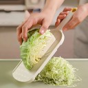 Hand Vegetable Slicer and Cabbage Grater 21 × 8.5 cm Plastic White Kitchen Helper for Fine Slicing of Vegetables 3