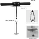 Handgelenk- und Unterarmtrainer mit Stahlgriff 39 cm Verstellbarer Gurt mit Karabiner Grifftrainer für das Heimtraining 3