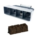 Handgereedschap voor het blokkeren van grond voor zaailingen 190x55x140x80 mm Kassen tuinbenodigdheden 3 typen gaten voor zaden 3