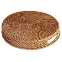 Handgeweven ronde opbergmand 35 x 6 cm Lage decoratieve doos voor kleine spullen sleutels cosmetica organisatie van het huishouden 2