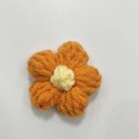 Handgjorda virkade blommor textildekoration 4 cm 10 st polyester virkade applikationer för skapande sömnad scrapbook och dekoration 14