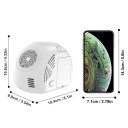 Handhållen elektrisk bubbelmaskin med ljuseffekt 10 öppningar 15,4 x 8,9 x 10,9 cm för 4x AA-batterier För fester, evenemang och utomhusshower 5