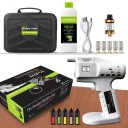 Handhållen rökpistol för mat och rökbubblor Effekt 15-80 W temperatur 80-320 °C 5 smaker och 5 huvuden USB-C Svart För cocktails kött och show 2