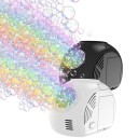 Handheld Electric Bubble Machine with Light Effect 10 Holes 15.4 x 8.9 x 10.9 cm Powered by 4x AA Batteries for Parties, Celebrations and Outdoor Shows 1