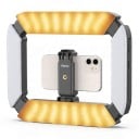 Handheld LED Licht met Telefoon- en Camera Cage Instelbare Temperatuur 2500–8500 K Batterij 8000 mAh 20 W CRI 96+ Zwart Voor Vlogs en Video 8
