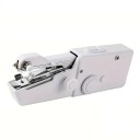 Handheld-Mini-Nähmaschine, weiß, 21 x 7 x 3,5 cm, tragbares, batteriebetriebenes Nähwerkzeug, schnelle Reparaturen zu Hause, Nähen von Kleidung, praktisches Nähwerkzeug 1