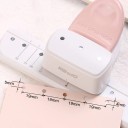 Handheld Paper Punch 16 x 9.2 x 6 cm Adjustable Hole Spacing Tool for Binding Notebooks, Diaries and Notepads 4