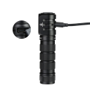 Håndholdt lommelygte 3 lyskilder Spotlight, projektør, rødt lys USB-C strømforsyning Magnetisk ende Pandelampe til udendørs og taktisk brug 2
