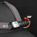Håndholdt lommelygte 3 lyskilder Spotlight, projektør, rødt lys USB-C strømforsyning Magnetisk ende Pandelampe til udendørs og taktisk brug 6
