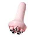 Håndholdt massageredskab til afslapning af muskler i ben, mave og skuldre Massageredskab med 5 stålkugler Rullemassageredskab 7,5 x 4,5 cm 2
