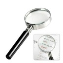 Håndlupe 10x forstørrelse Diameter 50 mm Metallegeme Glaslinse Læsning Kort Smykker Frimærker Hjem Kontor Rejser 6