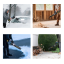 Handmatige turboföhn 35000 t/min 12 m³/min borstelvrije motor 18V zwart-blauwe stof- en bladhark compatibel met Makita-batterijen 3