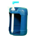 Handmatige vloeistofoverpomppomp met terugstroombeveiliging kunststofpomp voor doseren en overpompen van vloeistoffen uit vaten en jerrycans 6