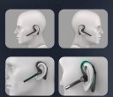 Handsfree sluchátko Bluetooth 5.0 za ucho s raménkem a nabíjecím boxem Duální mikrofon Pro pravé i levé ucho Dosah 10 m Slitina hliníku 4