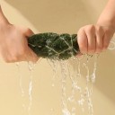 Handtuch zum Abtrocknen der Hände 28 x 20 cm Weiches Polyester-Küchen- und Badezimmerhandtuch mit Blattmotiv Doppellagig 5