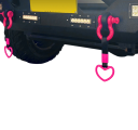 Handvat met duivels hart Aangepast racehandvat met handriem Sportaccessoire Verschillende kleuren Duurzaam comfortabel handvat 4