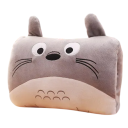 Handwarmer 32 x 21,5 cm Grijs met Cartoon Gezicht Zacht Fleece Materiaal Leuk Cadeau Winteraccessoire Tegen de Koudheid 1