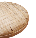 Handwoven Round Bamboo Tray 15 cm Small Decorative Basket for Small Items Jewellery Candles Serving for the Home 2