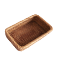 Handwoven Storage Basket 30 x 20 x 9 cm Practical Decorative Box for Small Items Cosmetics Home Organisation 3