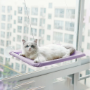 Hangbed voor katten 30 x 54 cm met zuignappen voor het raam Lengte van de touwen 67 cm Rustplatform Kattenbed voor het raam Ruimtebesparing 7