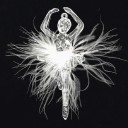 Hangende decoratie ballerina 1