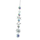 Hangende kristallen decoratie maan, zon en planeet Regenboogreflecties Windgong Interieuraccessoire 1
