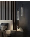 Hangende LED lamp met 2 acrylbuizen en bubbelfeffect in Nordic stijl, 6 W, buisdiameter 3,5 cm, voor de slaapkamer of eetkamer 5
