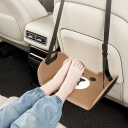 Hanging Car Footrest for Children 46 x 24.5 cm Brown with Bear Design Adjustable Height Comfortable Travel Footrest 4