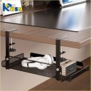 Hanging Metal Shelf with Screw Mount 27.5x16x17.5 cm Black/White Mesh Storage Shelf for Wall or Table Practical 5