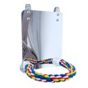 Hanging Mirror with Perch for Birds 1