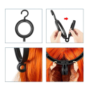 Hanging Wig Holder with Hook 23.4 cm, Durable, Option to Hang Multiple Holders Below Each Other, Ideal for Hair Salons and Home Use 2