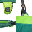 Hangmat Draagbare Nylon Hangmat 270x140cm Enkelvoudig Buiten Wandelnet Tuin Lichtgewicht Opvouwbaar Net met Riemen en Karabijnhaken 4