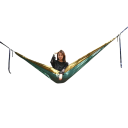 Hangmat Ultralichte reishangmat 270x140 cm Snel drogend net voor buiten en binnen Tuinkampeernet met een draagvermogen van 300 kg Ademend materiaal 3