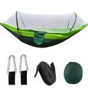 Hangmat voor buiten kamperen met klamboe 250x120 cm Draagbaar net voor 1-2 personen Lichtgewicht opvouwbaar klamboe voor wandelen en reizen 8