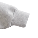Hanorac pentru femei cu fermoar, glugă și buzunare Hanorac confortabil din bumbac gri pentru purtare zilnică Stil sportiv Material moale și respirabil 7