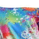 Hanorac pentru femei cu imprimeu de stropi colorate Decolteu larg ce expune umărul Mâneci lungi Manșete ribbate și tiv inferior Poliester 4