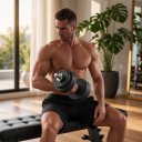 Hantel 2 in 1 30 kg verstellbares Set aus zwei Kurzhanteln und einer Langhantel mit Verbindungsrohr und Gewichten schwarz für das Heimtraining 2